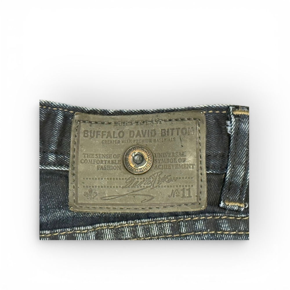Buffalo David Bitton Boys Jeans Dark Wash Straight Leg Denim Sz 12 - Picture 8 of 10